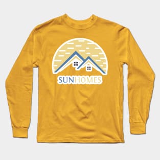 House Home Sticker logo design. Creative Modern Beach property sticker design icon. Long Sleeve T-Shirt